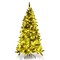 Green PVC Half Christmas Tree with 427 Tips, 250 LED Lights and Stand